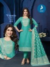 Vinnie By Kaya Chanderi Jacquard Online Kurti With Bottom Dupatta Wholesale